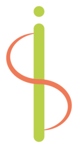 Icone logo intuishape vert et orange.